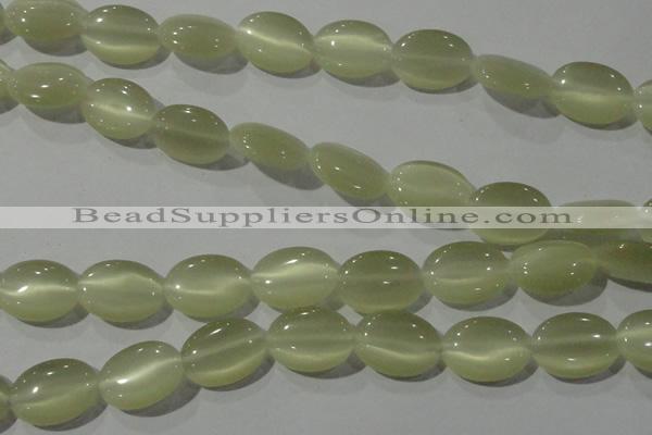 CCT722 15 inches 10*14mm oval cats eye beads wholesale