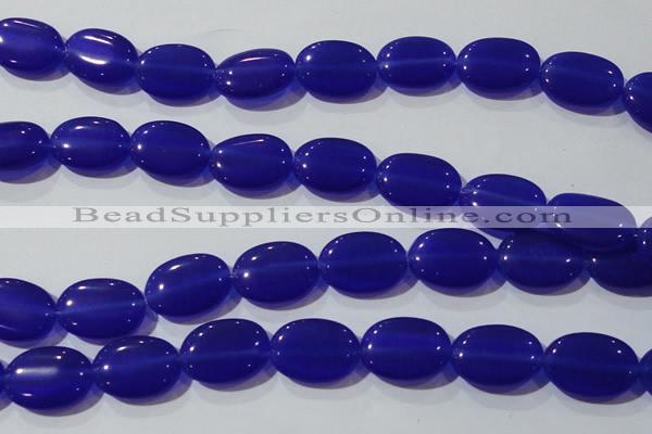 CCT732 15 inches 10*14mm oval cats eye beads wholesale