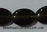 CCT734 15 inches 10*14mm oval cats eye beads wholesale