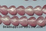 CCT962 15 inches 10*10mm faceted heart cats eye beads wholesale