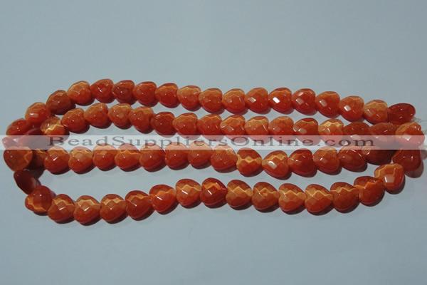 CCT971 15 inches 12*12mm faceted heart cats eye beads wholesale