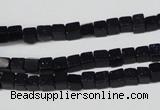 CCU07 15.5 inches 4*4mm cube blue goldstone beads wholesale