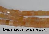 CCU08 15.5 inches 4*4mm cube pink aventurine beads wholesale