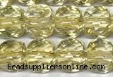 CCU1050 15 inches 8mm faceted cube citrine beads