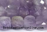 CCU1051 15 inches 8mm faceted cube lavender amethyst beads