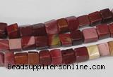 CCU35 15.5 inches 5*5mm cube mookaite beads wholesale