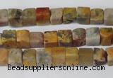 CCU42 15.5 inches 6*6mm cube agate gemstone beads wholesale