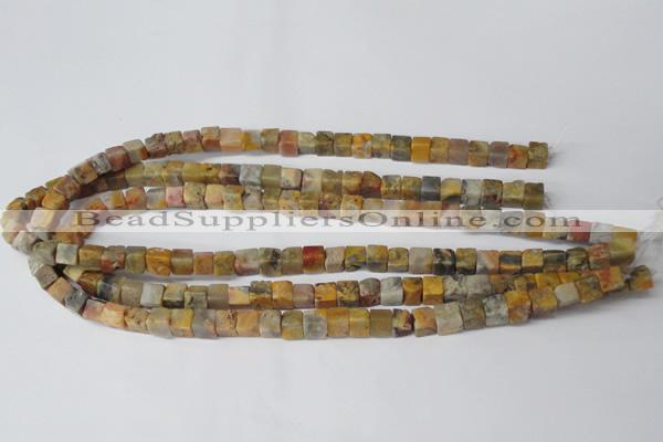 CCU42 15.5 inches 6*6mm cube agate gemstone beads wholesale