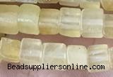 CCU450 15.5 inches 4*4mm cube yellow aventurine beads wholesale