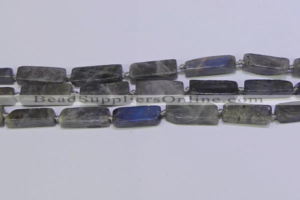 CCU619 15.5 inches 8*20mm - 10*30mm cuboid labradorite beads