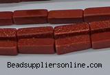 CCU727 15.5 inches 4*13mm cuboid goldstone beads wholesale