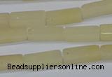 CCU730 15.5 inches 4*13mm cuboid yellow jade beads wholesale