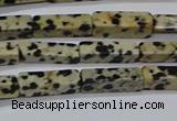 CCU739 15.5 inches 4*13mm cuboid dalmatian jasper beads wholesale