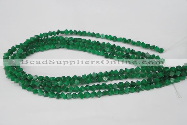 CCU92 15.5 inches 4*4mm cube dyed white jade beads wholesale