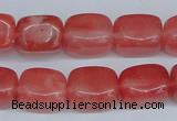 CCY152 15.5 inches 11*15mm cuboid cherry quartz beads wholesale