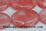 CCY160 15.5 inches 22*33mm oval cherry quartz beads wholesale