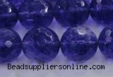 CCY608 15.5 inches 20mm faceted round blue cherry quartz beads