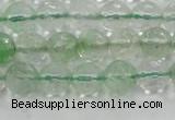 CCY612 15.5 inches 8mm faceted round green cherry quartz beads