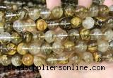 CCY649 15.5 inches 12mm round volcano cherry quartz beads