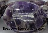 CDA12 15.5 inches 35*50mm oval dogtooth amethyst quartz beads