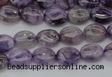 CDA300 15.5 inches 7*8mm oval dyed dogtooth amethyst beads