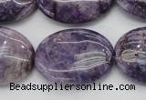 CDA303 15.5 inches 22*30mm oval dyed dogtooth amethyst beads