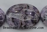 CDA304 15.5 inches 30*40mm oval dyed dogtooth amethyst beads