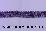 CDA350 15.5 inches 4mm round matte dogtooth amethyst beads