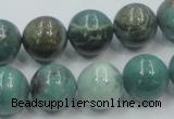 CDB02 15.5 inches 14mm round natural new dragon blood jasper beads