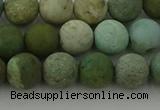 CDB103 15.5 inches 10mm round matte New dragon blood jasper beads