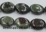 CDB212 15.5 inches 15*20mm oval natural dragon blood jasper beads