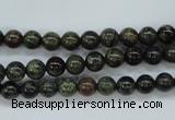 CDB228 15.5 inches 6mm round natural dragon blood jasper beads