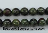 CDB230 15.5 inches 10mm round natural dragon blood jasper beads