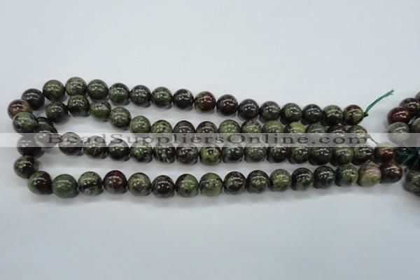 CDB231 15.5 inches 12mm round natural dragon blood jasper beads