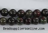 CDB252 15.5 inches 10mm round natural dragon blood jasper beads