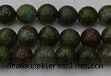 CDB300 15.5 inches 4mm round dragon blood jasper beads wholesale