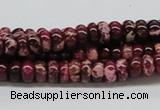 CDE06 15.5 inches 4*8mm rondelle dyed sea sediment jasper beads