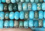 CDE1254 15.5 inches 2.5*4mm rondelle sea sediment jasper beads