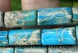 CDE1330 15.5 inches 6*12mm tube sea sediment jasper beads