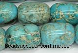 CDE1364 15.5 inches 13*18mm drum sea sediment jasper beads wholesale