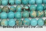 CDE1366 15.5 inches 4mm round sea sediment jasper beads wholesale