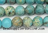 CDE1367 15.5 inches 6mm round sea sediment jasper beads wholesale