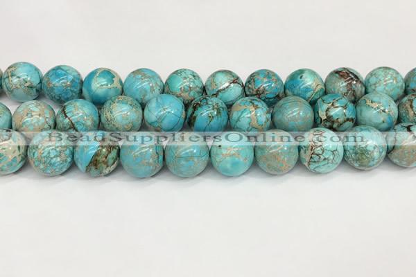 CDE1372 15.5 inches 16mm round sea sediment jasper beads wholesale