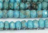 CDE1395 15.5 inches 2.5*4mm faceted rondelle sea sediment jasper beads