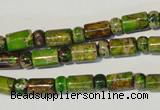 CDE142 3*6mm rondelle & 6*9mm tube dyed sea sediment jasper beads