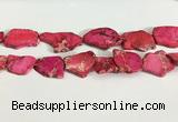 CDE1433 25*35mm - 35*45mm freefrom sea sediment jasper slab beads