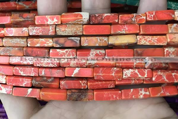 CDE1481 15.5 inches 4*13mm cuboid sea sediment jasper beads