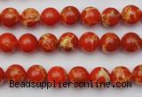 CDE2000 15.5 inches 4mm round dyed sea sediment jasper beads