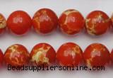 CDE2004 15.5 inches 12mm round dyed sea sediment jasper beads