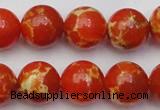 CDE2006 15.5 inches 16mm round dyed sea sediment jasper beads